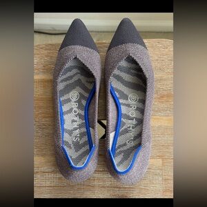 Rothy’s twilight metallic captoe points